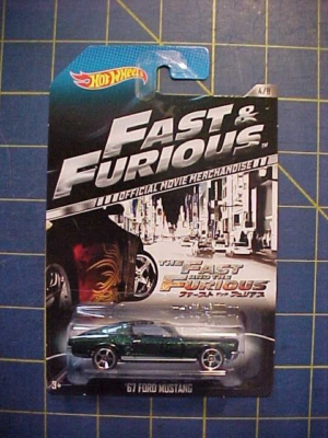 2013 HOT WHEELS '67 FORD MUSTANG! THE FAST AND THE FURIOUS SERIES