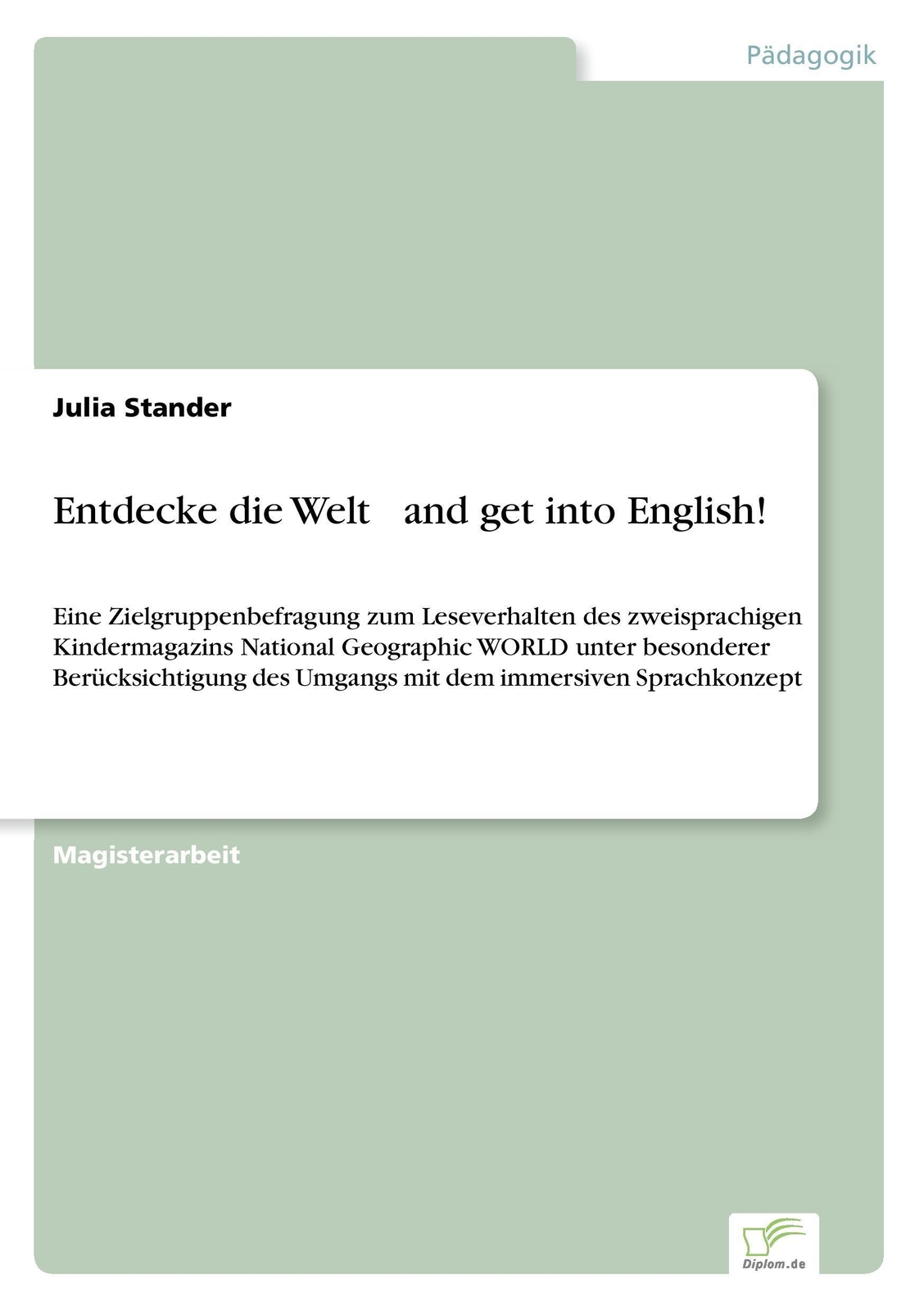 Thumbnail - Julia Stander | Entdecke Die Welt And Get Into English | Taschenbuch