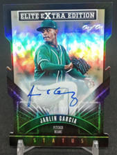 2015 Elite Extra Edition Status Black Die-Cut Prospects 1/1 Jarlin Garcia Auto