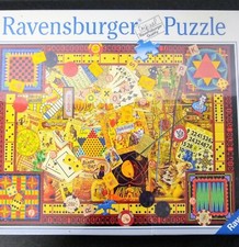 NEW 2014 Ravensburger 1000 Piece Jigsaw Puzzle "Vintage Games" No. 194063