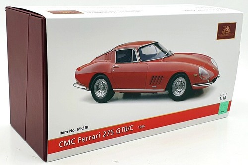 CMC 1/18 Scale Diecast M-210 - 1966 CMC Ferrari 275 GTB/C - Red - Picture 7 of 7