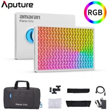 Aputure Amaran Pano 120c Kit RGBWW LED Video Panel Light 120W CTT 2300K-10000K 