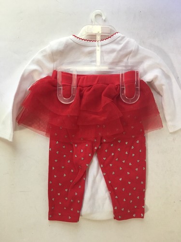 Carters Mommys Little Valentine Baby Outfit Bodysuit & Tutu Leggings - 3 Months - 第 3/5 張圖片