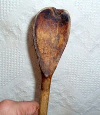 PRIMITIVE WOOD STIRRING SPOON RUSTIC COUNTRY FARMHOUSE ANTIQUE SPOONS