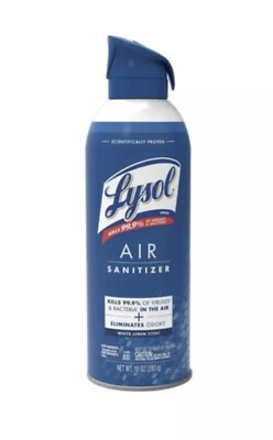 Lysol Air Sanitizer White Linen Scent Sanitation & Odor Elimination 10 oz.