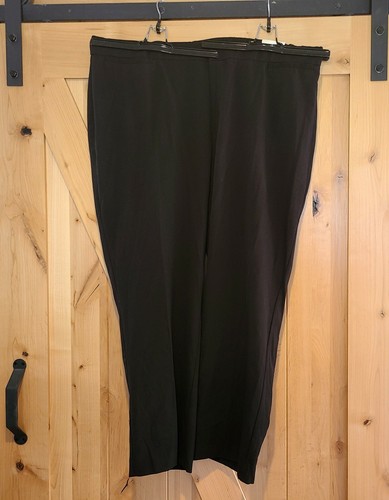 Catherines Right Fit Moderately Curvy Black Straight Leg Pant Plus Sz  30