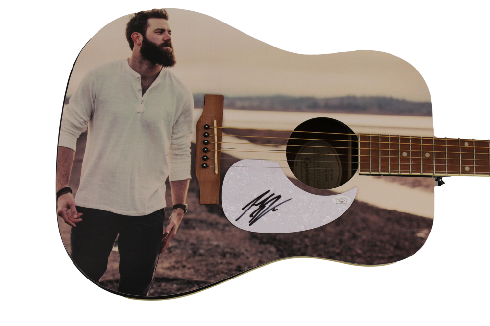 Jordan Davis Autographed Signed CUSTOM GIBSON EPIPHONE ACOUSTIC GUITAR 1/1 JSA COA 