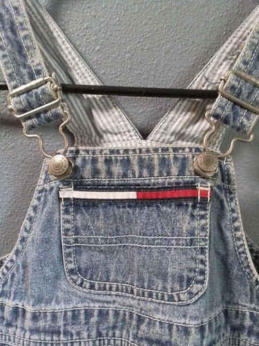 Tommy Hilfiger Overalls Toddler 18-24 Months Denim Bib - Picture 2 of 8