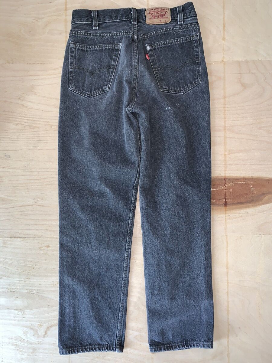 Vintage Levi's 701 Student Denim Black Jeans 90s 701-5759 Vintage Levi's 701 Student Denim Black Jeans 90s 701-5759