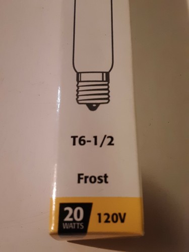 Athalon T6.5 Tubular Lamp Bulb 120V 20Watt Frosted bulb - Picture 5 of 5