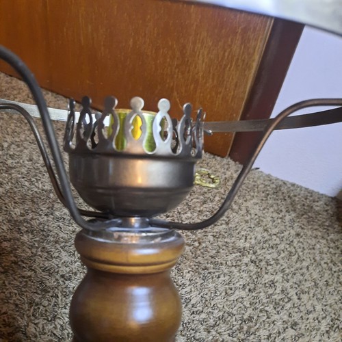Vintage Colonial Table Lamp Wood, Farmhouse, Antique, 20" Tall, Works, NO SHADE - Picture 2 of 7
