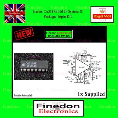 Harris CA3189E FM IF System IC 16 Pin Dip UK Verkäufer