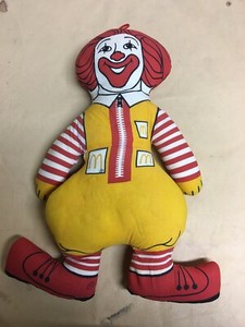 vintage ronald mcdonald stuffed doll