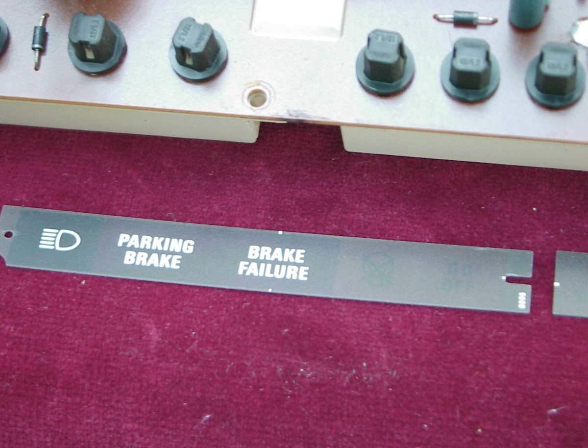 81-'84 Volvo TURBO 240, 242, 245 instrument cluster circuit