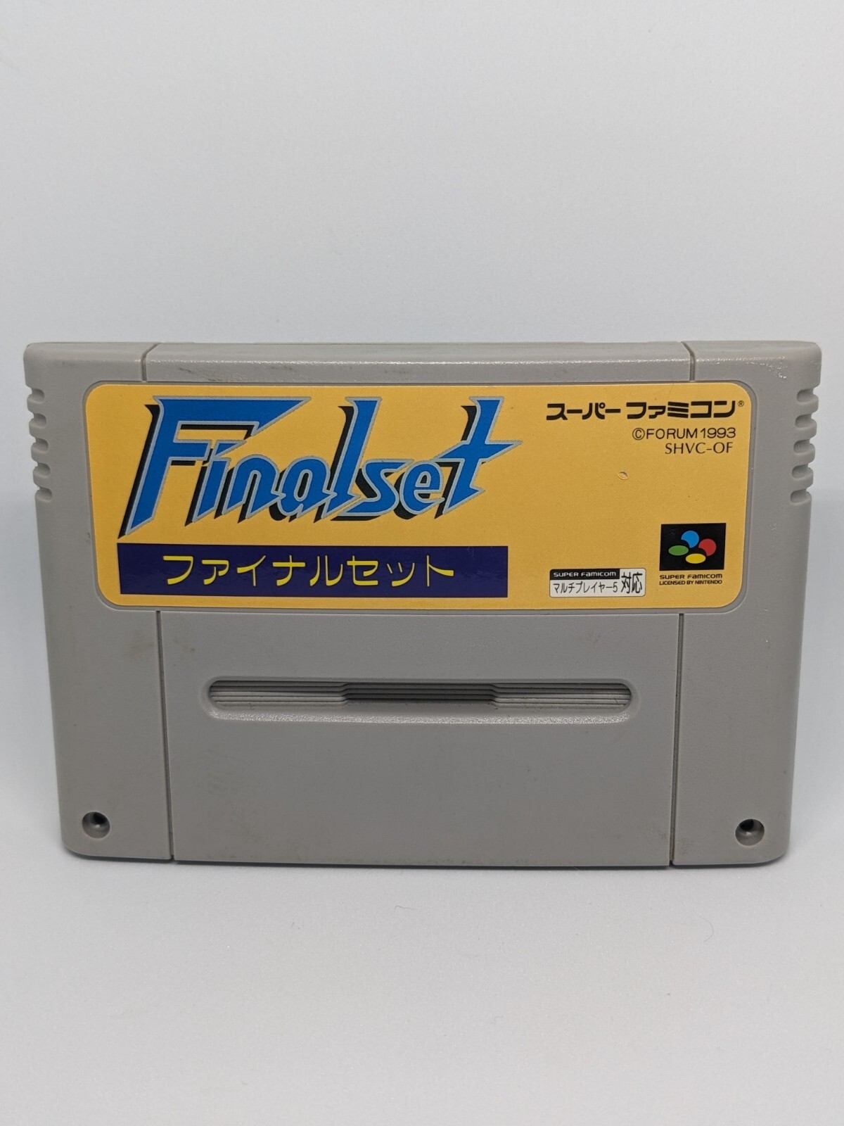 Final Set Tennis Super Famicom Cartridge Authentic Sfc Games Japan US Seller