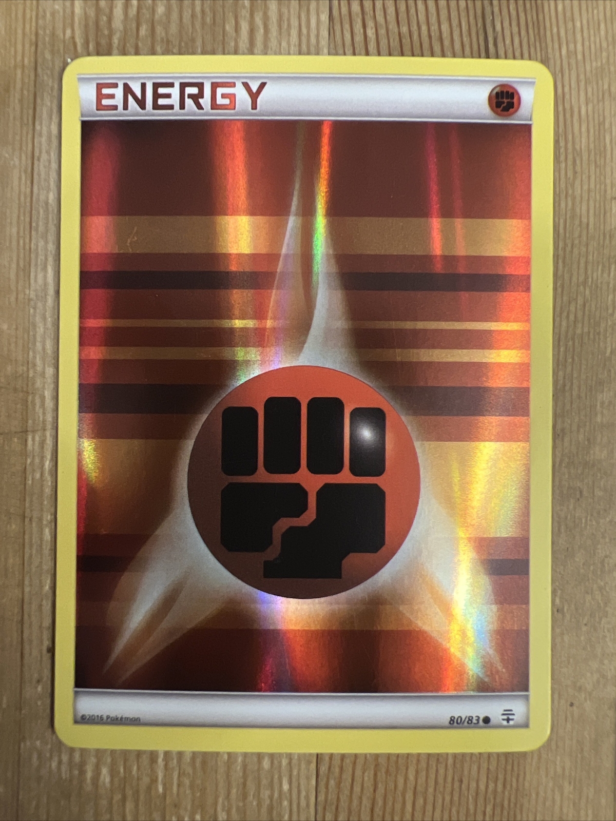 Fighting Energy - 80/83 - Pokemon Generations XY Holo Reverse Rare Card LP