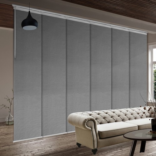 Panel Track Sliding Vertical Blinds 36-153"W (3-7 Panels) - Shadow Gray - Picture 2 of 45