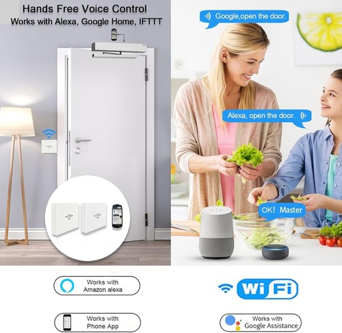 Olide Smart Wi-Fi Non-Contact Wireless Wave to Open Automatic Door Opener System - Picture 4 of 6