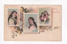 D6729) GRUSS aus STEIERMARK - LITHO mit FRAUEN in TRACHT  GRAZ Schullerbauer ALT