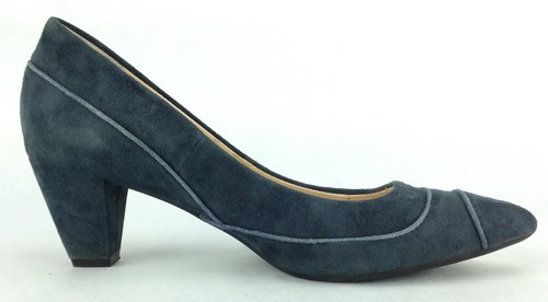 MISMATCH Left 8 / Rt 7.5 Sacha London Imelda Gray Suede Heels Pointed toe Pumps - Picture 5 of 12