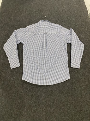 Gander Mountain Men's Sz S Guide Series Wrinkle Resistant Button Down Check Blue - Picture 2 of 7