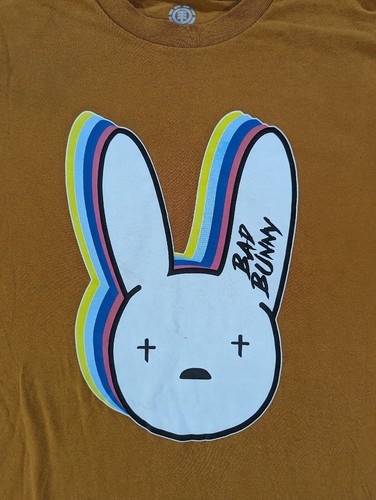 Element Men's Size M T-Shirt Orange Bad Bunny Skateboarding - Picture 3 of 7