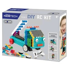 New KidsTech 4 in 1 DIY RC Kit Ladder Truck Train Engine Duck Skier 180 Pieces