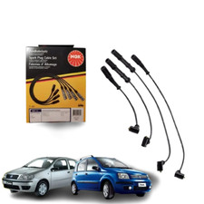 KIT 4 CAVI FILI CANDELA NGK 9262 RC-FT1208 FIAT PUNTO 188 PANDA 169 2003>2011 8V