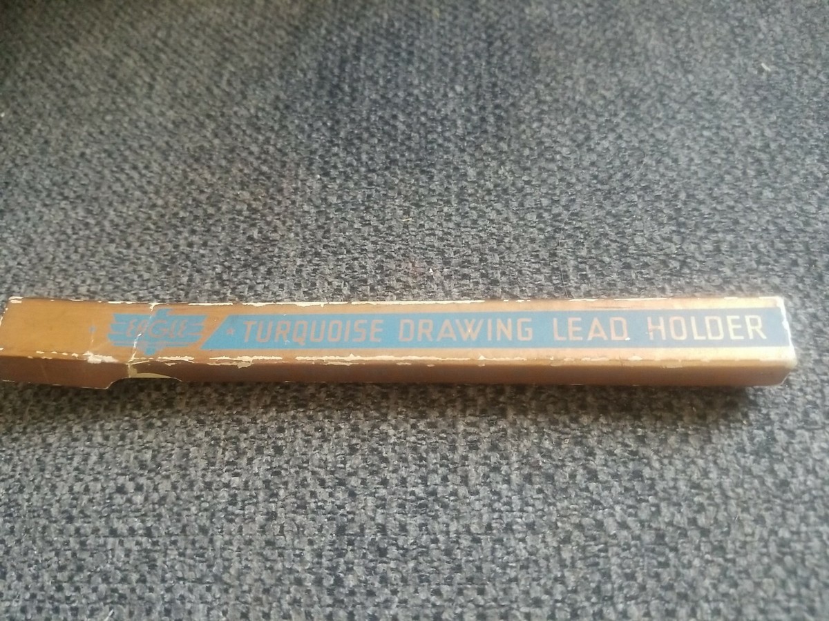 Vintage EAGLE Turquoise 3375 Drawing Lead Holder Pencil Box