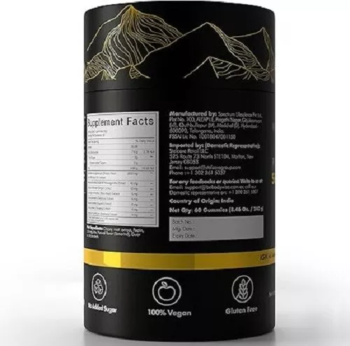 100% Pure Himalayan Shilajit Gummies Organic ,Ashwagandha Boost Energy 60count - Picture 2 of 7
