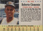 1963 Post - Roberto Clemente #143