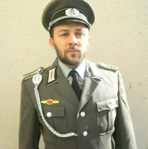NVA Uniform ähnl. Wehrmacht NVA Schirmmütze Fasching Karneval Ostalgie Halloween - Bild 4 von 4