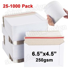 6.5"x4.5" Rigid Photo Mailers Stay Flat Self Seal Cardboard Envelopes Mailers
