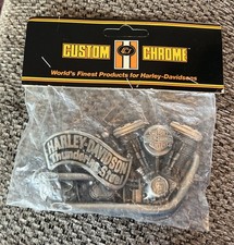 NOS Vintage Harley-Davidson Moto Thundering Steel Belt Buckle Baron USA 1991 NEW