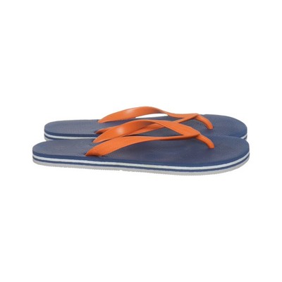 Flip Flops, Größe: 41/42, Blau/Orange, Herren #z1k