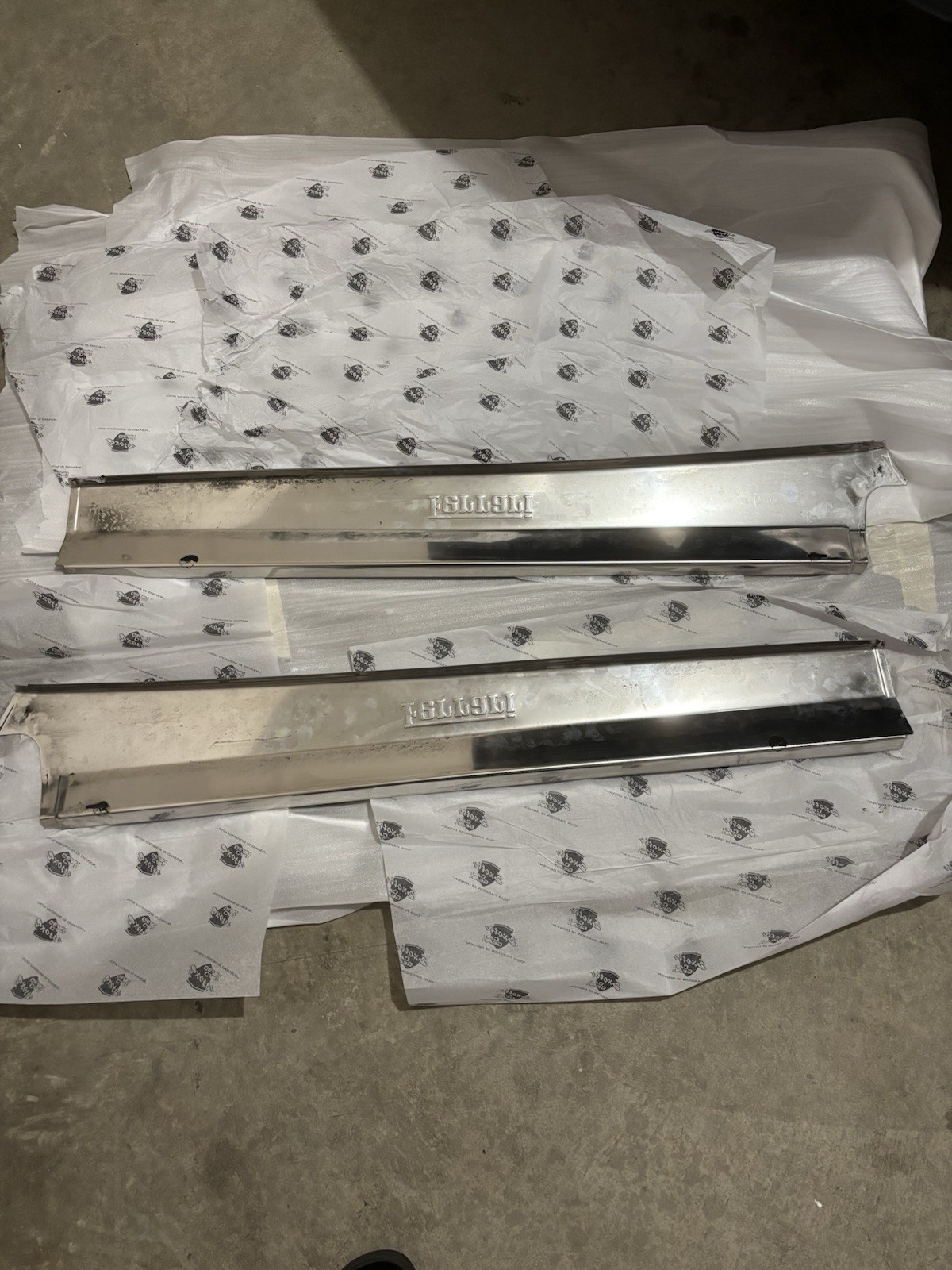 2005-2009 Ferrari F430 Door Sills Driver + Passenger Set Metal OEM Original 