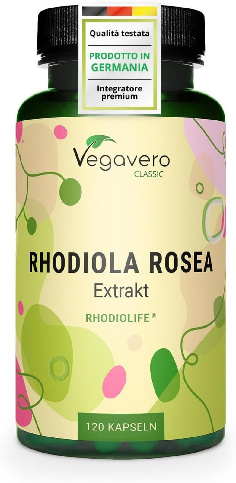 Rhodiola Rosea Forte  | Estratto Premium Di Marca Rhodiolife | 3% Rosavine E 1% 