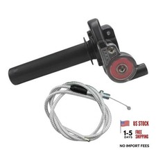 Universal Motorcycle Throttle Grip 7/8" 22mm Quick Twister with Throttle red