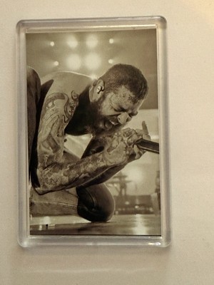 Post Malone, American Rap Star, Black and white Fridge Magnet