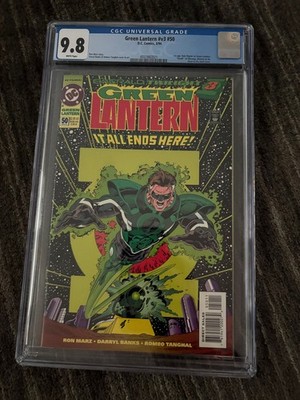 GREEN LANTERN #V3 #50 CGC 9.8 WHITE PAGES   1ST KYLE RAYNER AS GREEN  $10 Ship