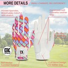 Women Golf Glove Left Hand PU with Ball Marker for Right Handed Golfer Small — photo 2