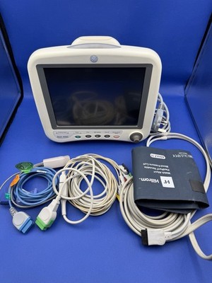 Ge Dash 4000 Patient Monitor with SpO2, NIBP, ECG Leads