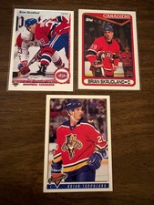 Brian Skrudland 3 cards 90-91 Topps Upper Deck 93-94 Premier Canadiens Panthers