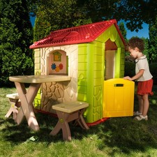 Deluxe Kids Playhouse with Table Chairs Indoor Outdoor Garden Play House Toy