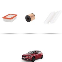 Hoffcar Set Service - 3 Filter Kompatibel Mit Peugeot 308 II 1.6 Gt Puretech