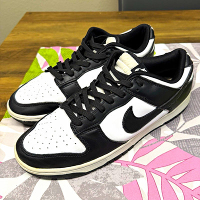 Nike Dunk Low Herren Sneaker Schwarz/Weiß Panda Low Top EU 44 DD1391-100