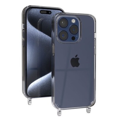 EAZY CASE für Apple iPhone 15 Pro Hülle mit Ösen für Handykette MagSafe robust