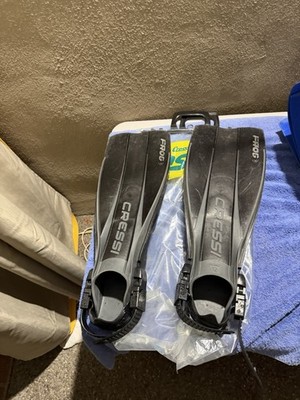 CRESSI-SUB FROG Diving Scuba Fins With Oceanic Travel Bag Size X-S. Italy