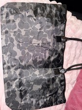 A Bathing Ape Camouflage Black Gray Ape Head Logo Tote Double Handles