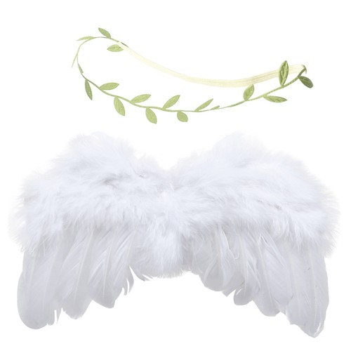 Fascia per capelli foglia bambino bambino foto puntelli per neonati neonato doccia regalo - Foto 3 di 11